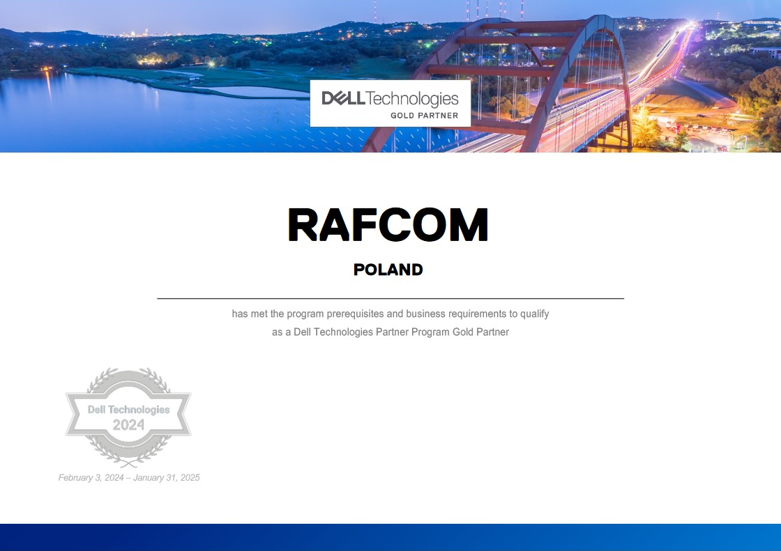 RAFcom Dell Technologies Gold Partner